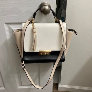 Neutral crossbody purse